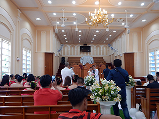 Boblles博士の結婚式の様子